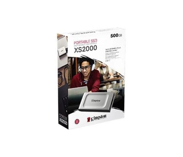 Kingston XS2000 1TB USB 3.2 Gen 2x2 Srebrny - 675626 - zdjęcie 3